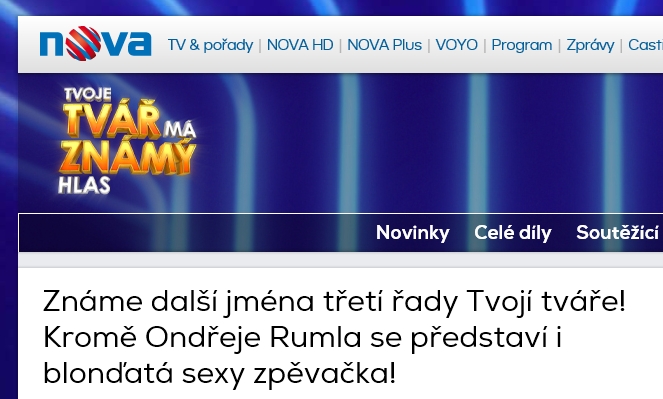 Tvoje tvář má známý hlas